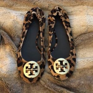 Leopard Tory Burch flats